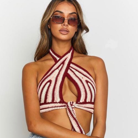 Beginning Boutique Tops - Beginning Boutique crotchet crop top